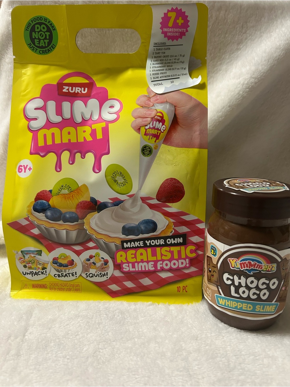 Slime Mart Small Bag Fruit Tart Pretend Play Food w/Choco Loco Slime